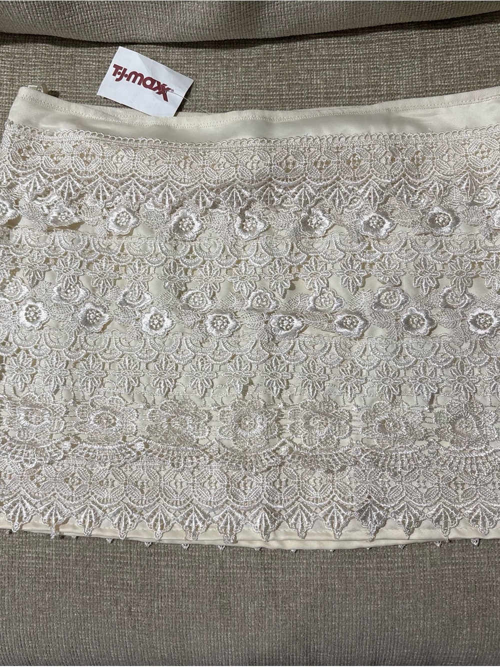 NWT Cream Y2K Mini Skirt Size Medium